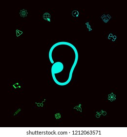 Ear symbol icon
