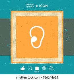 Ear symbol icon