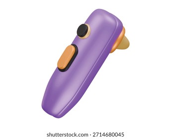 Icono de termómetro de oído Ilustración 3D Render
