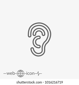 ear vector icon