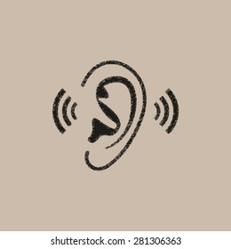 Ear - vector icon