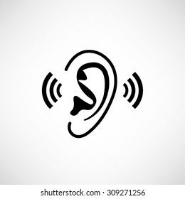 Ear - vector icon