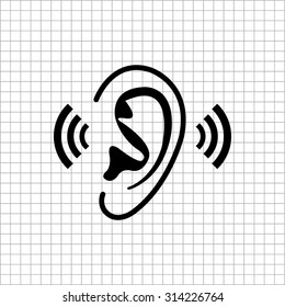 Ear - vector icon