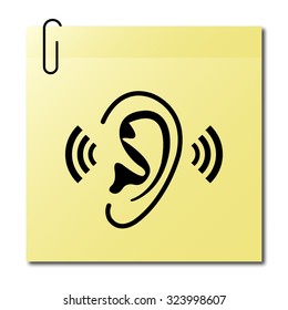 Ear - vector icon