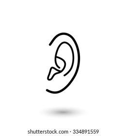 Ear  - vector icon