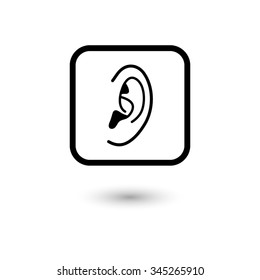 Ear - vector icon