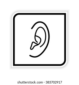 Ear -  vector icon