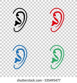 Ear  - vector icon