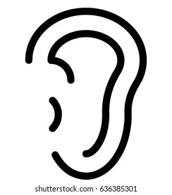 Ear Vector Icon