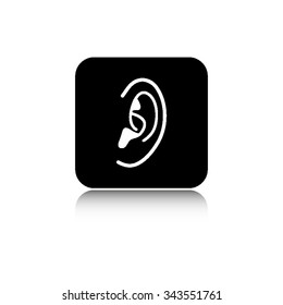 Ear - vector icon  with shadow