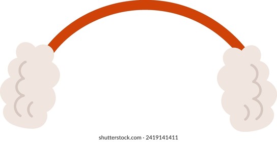 Ear Warmers Accessory Vector Illustration