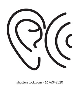 Vektorillustration der Ohrwellensymbole