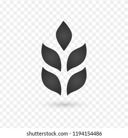 Ear of Wheat, Barley or Rye vector visual graphic icon, vector illustration good for labels, web, logo etc.
