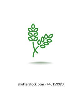 Ear of wheat icon Flat.