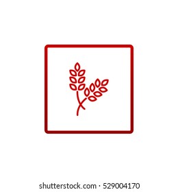  Ear of wheat icon Flat.