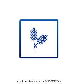  Ear of wheat icon Flat.