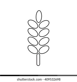 Ear Wheat Icon Illustration design