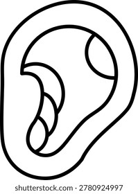Earache Icon Vector Element line icon design vector icons