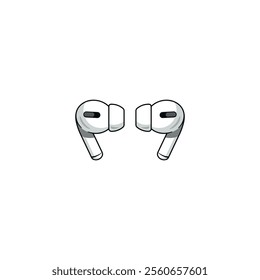 Earbud icon flat vector design