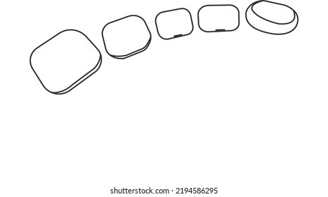 Earbuds Box Vector Art Earbuds Box laden Vektorgrafik 