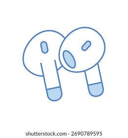 Auriculares Icon Vector ilustración de stock