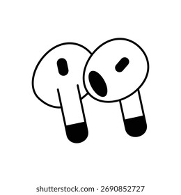 Auriculares Icon Vector ilustración de stock