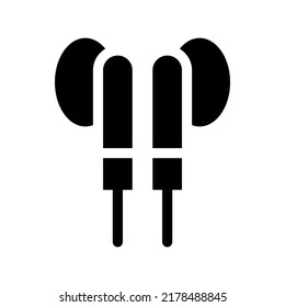 Earbuds Icon Vector Symbol Design Illustration