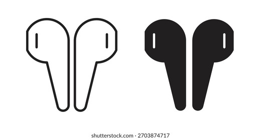 Icono de auriculares para el Diseño web, App móviles