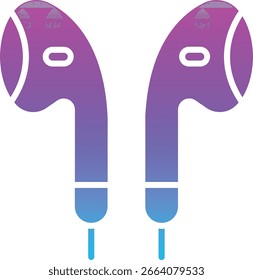 Ícone de vetor de fones de ouvido. Pode ser usado para impressão, aplicativos móveis e da Web.