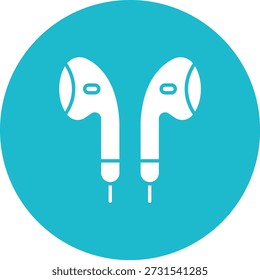 Icono de Vector de auriculares. Se puede utilizar para aplicaciones de impresión, móviles y de Web.