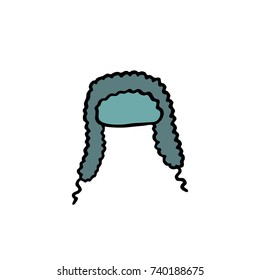 ear-flap doodle icon
