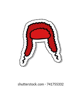 ear-flap doodle icon
