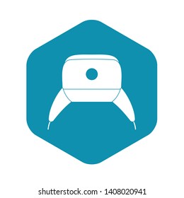 Earflap hat icon. Simple illustration of earflap hat vector icon for web