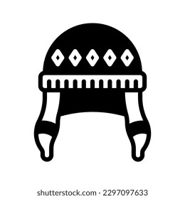 Earflaps icon set style collection