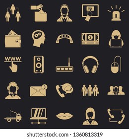Earflaps icons set. Simple set of 25 earflaps vector icons for web for any design