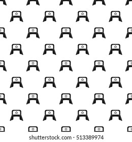 Earflaps russian hat pattern. Simple illustration of earflaps russian hat vector pattern for web