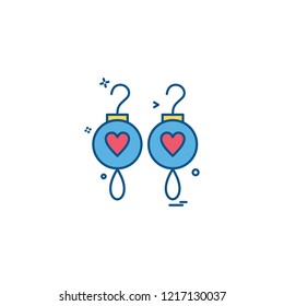 Earing icon design vector 