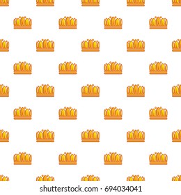 Earl crown pattern in cartoon style. Seamless pattern vector illustration
