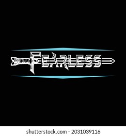 earless, Vector typography on a black background, can be used for screen printing t-shirts, hats, sweaters, etc