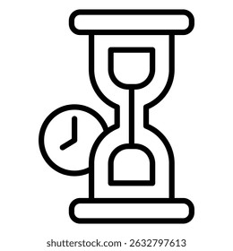 Early access icon Black and white outline vector