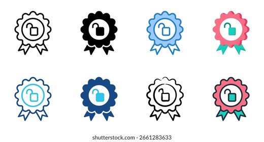 Conjunto de iconos de acceso temprano colección de estilos múltiples 
