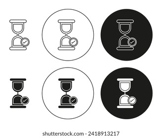 Early access icon set in thin line outline style. Early access linear vector sign