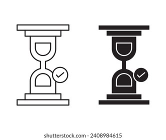 Colección o conjunto de iconos de esquema de acceso temprano. Acceso temprano Arte de línea vectorial Thin