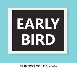 early bird concept- vector illustration