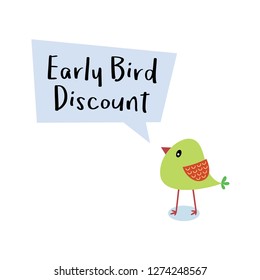 early bird discount message