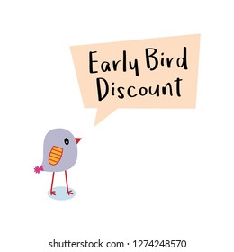 early bird discount message