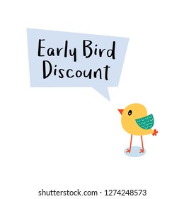 early bird discount message