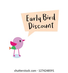 early bird discount message