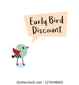 early bird discount message