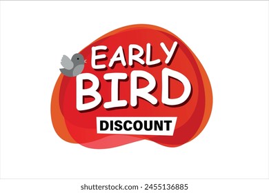 early bird discount poster banner graphic design icon logo sign symbol social media website coupon

